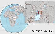 Gray Location Map of Budaka