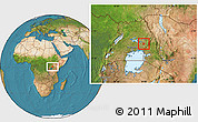 Satellite Location Map of Budaka