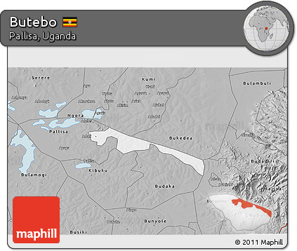 Gray 3D Map of Butebo