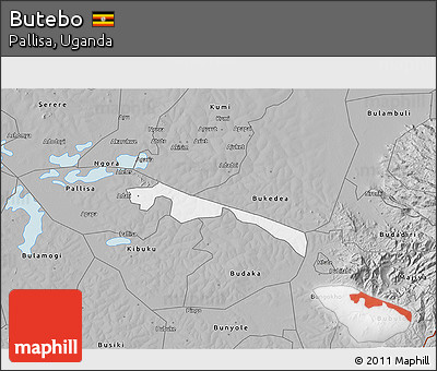 Gray 3D Map of Butebo