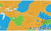 Physical 3D Map of Butebo, political outside