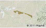 Satellite 3D Map of Butebo, lighten