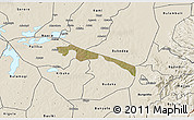Satellite 3D Map of Butebo, shaded relief outside