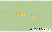 Savanna Style 3D Map of Butebo, single color outside