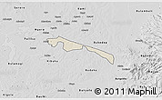 Shaded Relief 3D Map of Butebo, desaturated