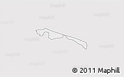 Silver Style 3D Map of Butebo, single color outside
