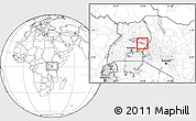 Blank Location Map of Butebo