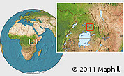 Satellite Location Map of Butebo