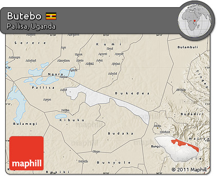 Classic Style Map of Butebo