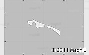 Gray Map of Butebo, single color outside