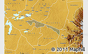 Satellite Map of Butebo, physical outside