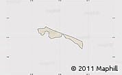 Shaded Relief Map of Butebo, cropped outside