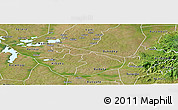 Satellite Panoramic Map of Butebo