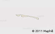 Shaded Relief Panoramic Map of Butebo, cropped outside