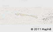 Shaded Relief Panoramic Map of Butebo, lighten