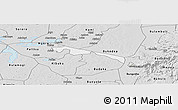 Silver Style Panoramic Map of Butebo