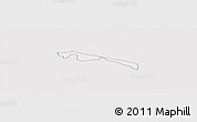 Silver Style Panoramic Map of Butebo, single color outside