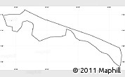 Blank Simple Map of Butebo, cropped outside