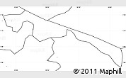 Blank Simple Map of Butebo, no labels