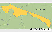 Savanna Style Simple Map of Butebo