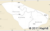 Classic Style Simple Map of Pallisa, single color outside