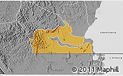 Physical 3D Map of Kakuuto, desaturated