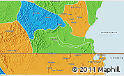 Political 3D Map of Kakuuto