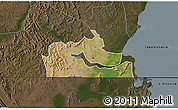 Satellite 3D Map of Kakuuto, darken
