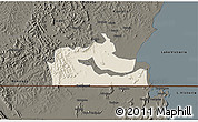 Shaded Relief 3D Map of Kakuuto, darken