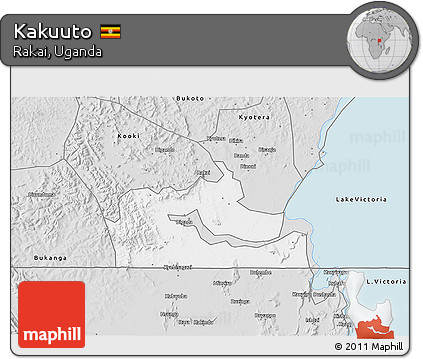 Silver Style 3D Map of Kakuuto