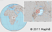 Gray Location Map of Kakuuto