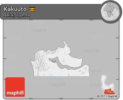 Gray Map of Kakuuto, single color outside