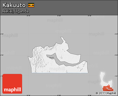 Gray Map of Kakuuto, single color outside
