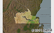 Satellite Map of Kakuuto, darken