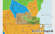Satellite Map of Kakuuto, political outside