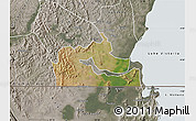 Satellite Map of Kakuuto, semi-desaturated