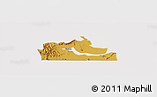 Physical Panoramic Map of Kakuuto, cropped outside
