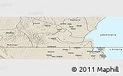 Shaded Relief Panoramic Map of Kakuuto