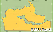 Savanna Style Simple Map of Kakuuto, cropped outside