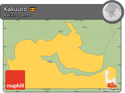 Savanna Style Simple Map of Kakuuto