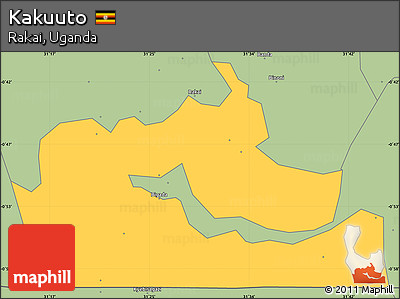 Savanna Style Simple Map of Kakuuto