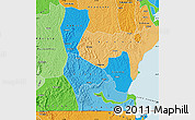 Political Shades Map of Rakai