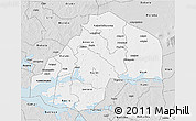 Silver Style 3D Map of Soroti