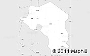 Silver Style Simple Map of Kapelebyong