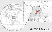 Blank Location Map of Kasilo, highlighted country, highlighted parent region