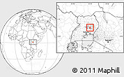 Blank Location Map of Kasilo, highlighted parent region