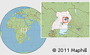 Savanna Style Location Map of Kasilo, highlighted country, highlighted parent region