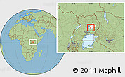 Savanna Style Location Map of Kasilo, highlighted parent region