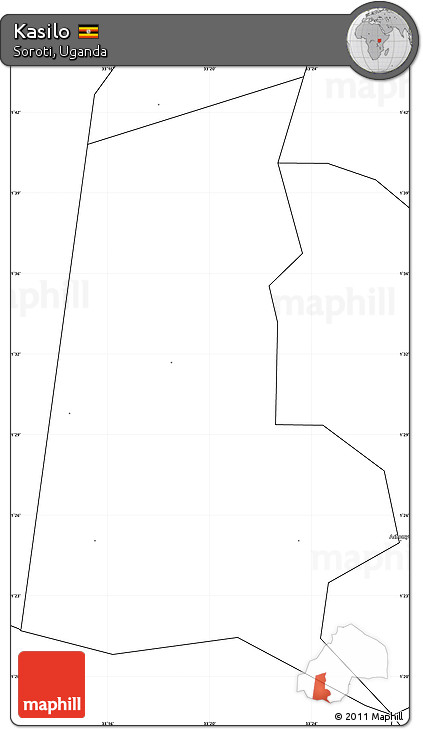 Blank Simple Map of Kasilo