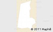 Classic Style Simple Map of Kasilo, single color outside